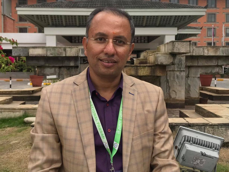 एनप्याब्सनको अध्यक्षमा उम्मेदवारी दिने न्यौपानेको घोषणा
